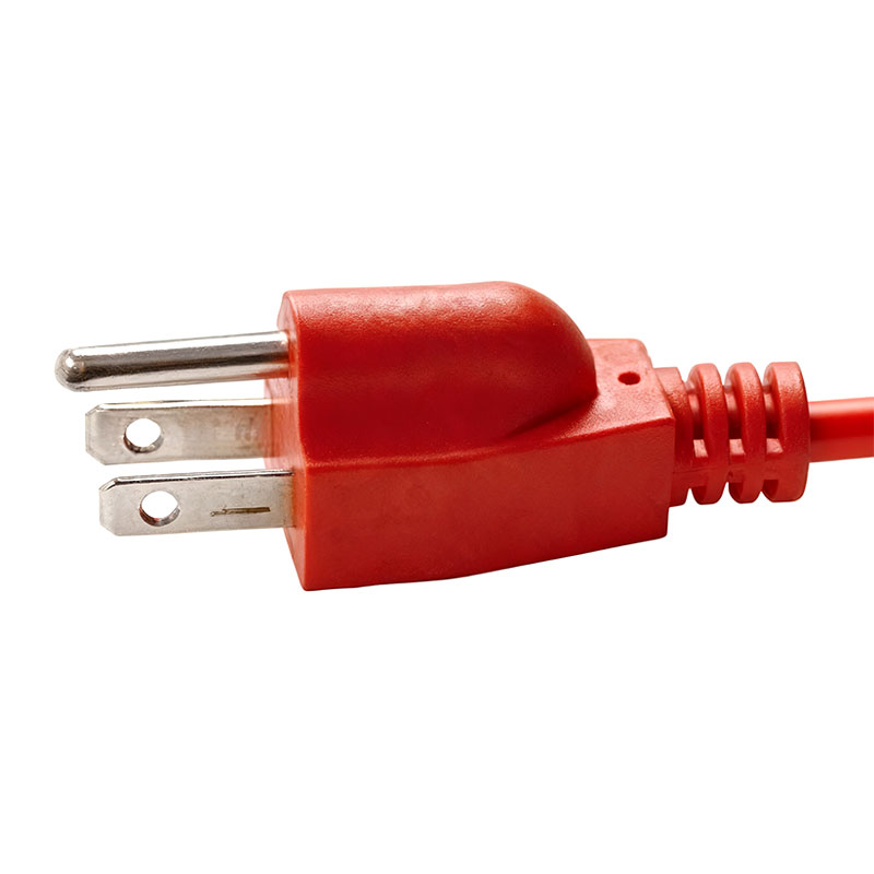 2-poliger Flachstecker nach amerikanischem Standard, 2-poliges rundes Netzkabel