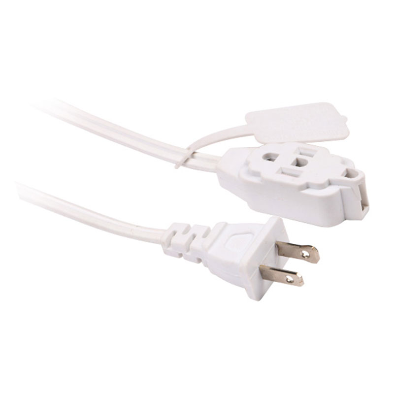 12-V-Spt-Haushaltsverlängerungskabel nach amerikanischem Standard mit zweipoligem Stecker und Mehrfachsteckdose FP-690, FP-691, FP-692, FP-693, FP-688, FP-689