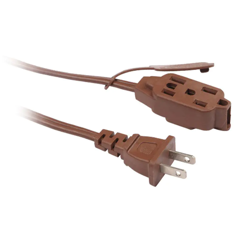 12-V-Spt-Haushaltsverlängerungskabel nach amerikanischem Standard mit zweipoligem Stecker und Mehrfachsteckdose FP-690, FP-691, FP-692, FP-693, FP-688, FP-689
