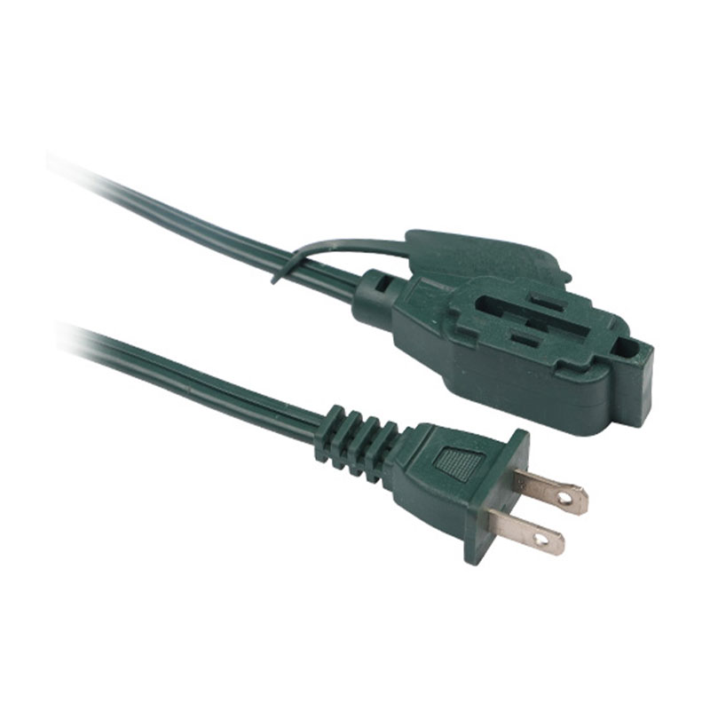 12-V-Spt-Haushaltsverlängerungskabel nach amerikanischem Standard mit zweipoligem Stecker und Mehrfachsteckdose FP-690, FP-691, FP-692, FP-693, FP-688, FP-689